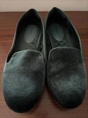 Torrid Dark Green Velvet Loafers